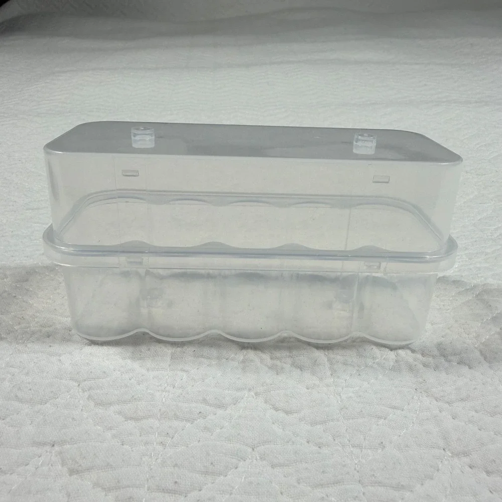 10x10mL Vial Storage‎ Box Case Clear Plastic - 1 PC